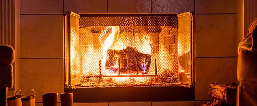 Mendota Hearth Landscape Fireplace Installation in McDonough, Georgia