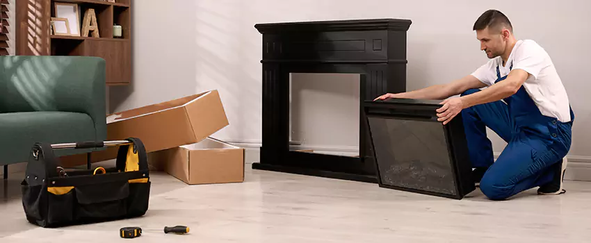 Old Rusted Metal Fireplace Repair And Replacement in McDonough, GA